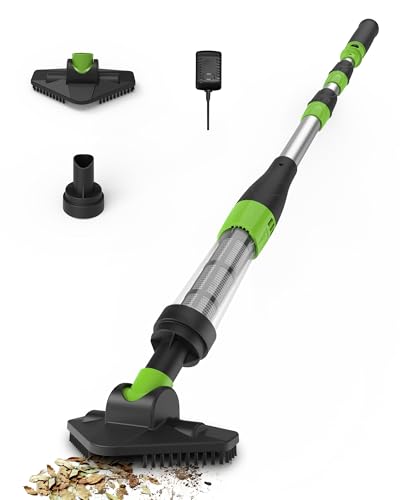 Poolergetic Cordless Pool Vacuum Cleaner, Handheld Rechargeable Pool Cleaner, Suitable for Small Pools for Sand and Debris, Above-Ground Pools, Hot Tubs, Spas, Black