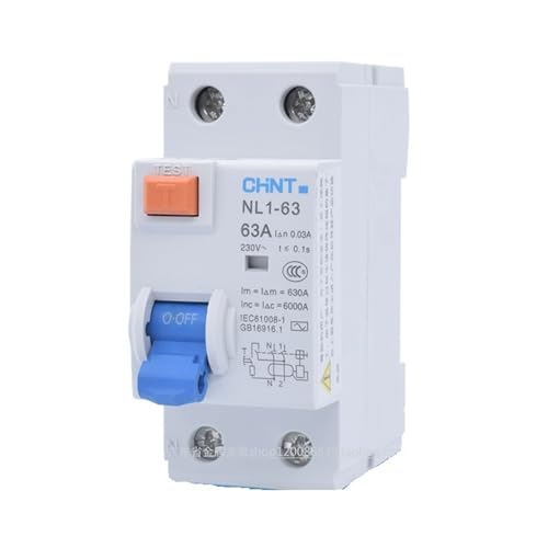 Interrupteur différentiel RCCB NL1-63 2P 40A 30mA pour tableau électrique