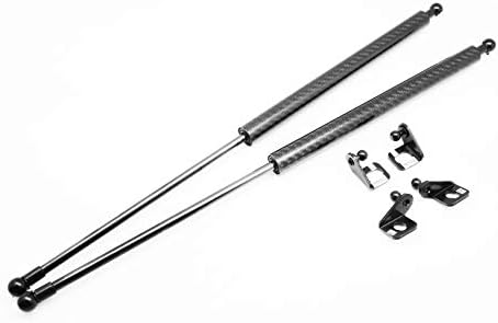 Autobahn88 hood lift supports with CLICK and LOCK joints and bolt-on mounting brackets