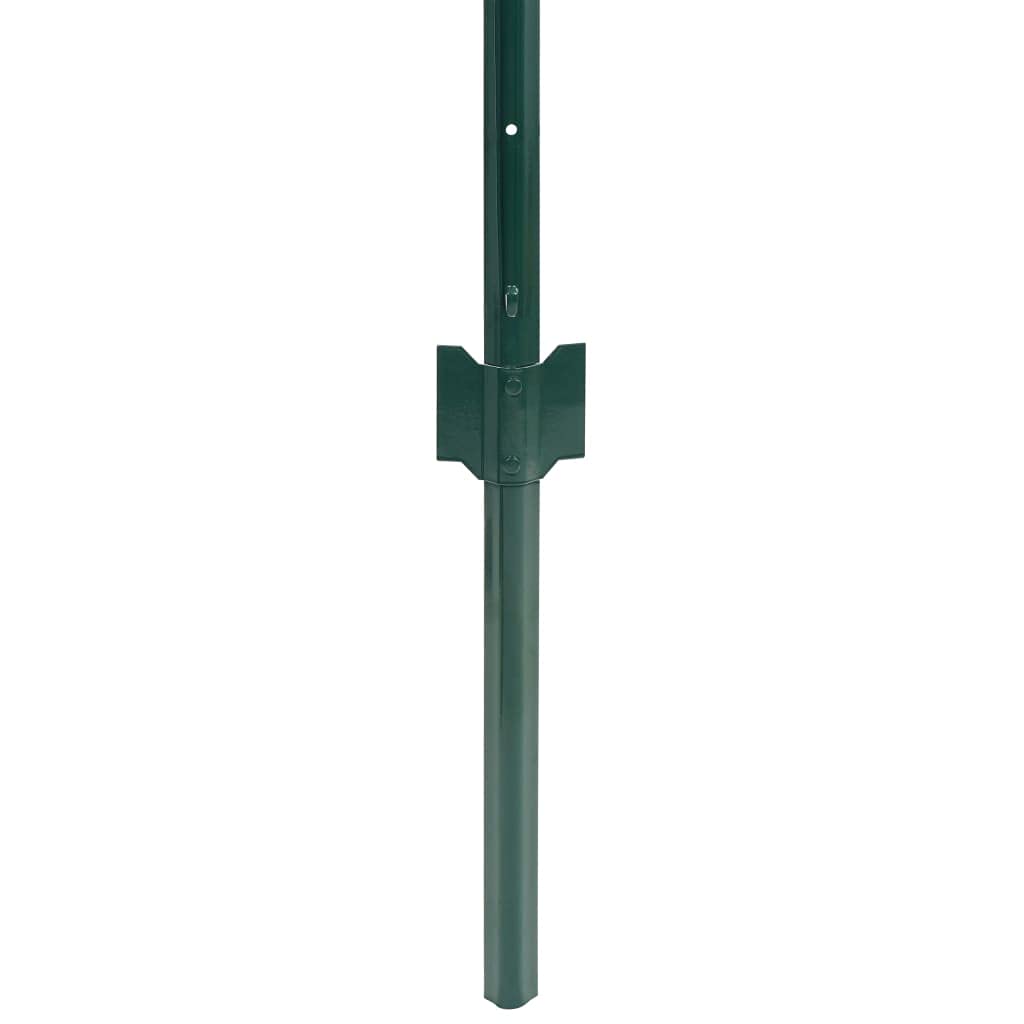 vidaXL Malla de Euro Valla Verde 20x1 m Acero Valla Cercado Verja Barda Reja