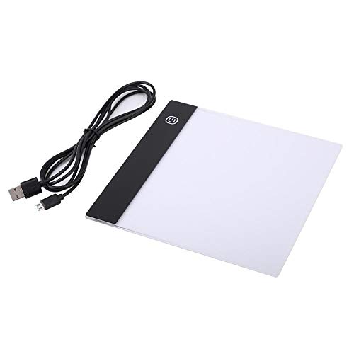 Niady LED Tracing Light Box Brett A5 Art Zeichnung kopieren Pad Tabelle + USB-Kabel Cover