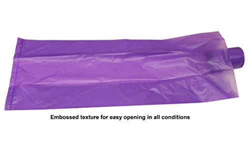 Image of 120 Easy Open & Strong Leak-Proof Poop Bags Dog Waste Bags 13.25 x 9 inch Made in USA .Bags are easier to tie than standard 12 inch bags (Purple)