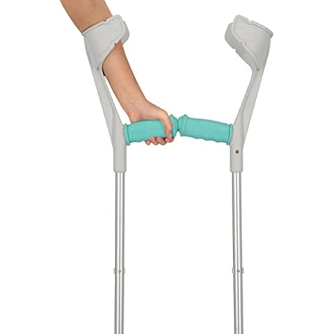 My Sleeve - Crutch Handle Covers (2 Pieces) with Gel Pads, Padding for Crutches, Against Falling Crutches, Crutch Handle Pads - 21x6,5x9 cm, Turquoise Cover