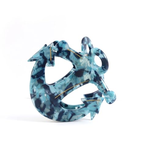 Personalized Navigation Anchor Acetate Hair Claw Clip for Women Girls Gift Mother Day Gift Holiday Fun Hair Accessories 1 Piece