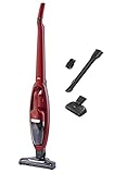 AEG QX6-ANIM 2in1 Akku Staubsauger / schlanke Bauform / Multi-Bodendüse / hochwirksam auf Teppichen / bis zu 45 min Laufzeit / 18 Volt / inkl. Tierhaardüse und Zubehör / freistehend / rot