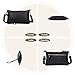 Imagen de FORRICA Cartera Mujer Bolso Bandolera Pequeño Bolso de Teléfono Móvil Cuero Genuino Crossbody Bolsas Cremallera Monedero con Correas de Muñeca Negro