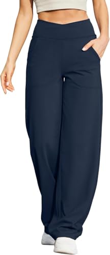 Pantalon de yoga jambe large taille haute pour en finir avec les ceintures serrées