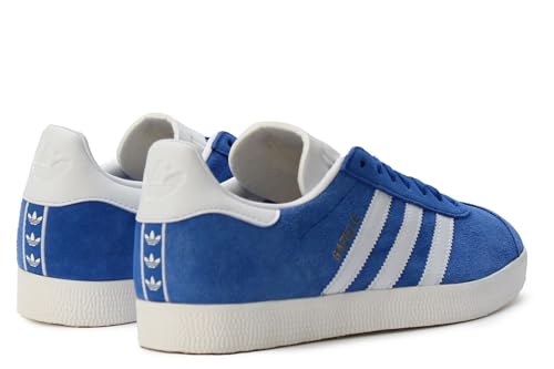 Image of adidas Men's Gazelle Indoor Sneaker, Blue /Cloud White /Core White, Size 9.5
