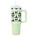 Halloween UV DTF Cup Wraps for 16 OZ Spooky Pumpkin Bowknot Design Transfer Stickers, Cup Stickers Decals Waterproof, UVDTF Cup Wraps for 40 oz Tumblers