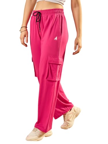 Image of Modeve Women's Cargo Style Track Pants - Summer Cotton Blend