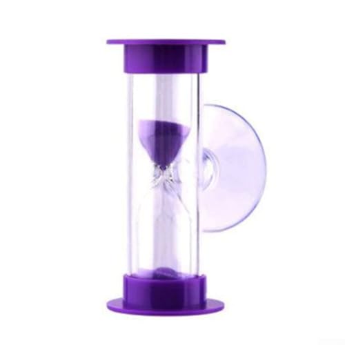 Sablier de douche 2 minutes à ventouse pour salle de bain, ne nécessite pas de piles, accessoire...