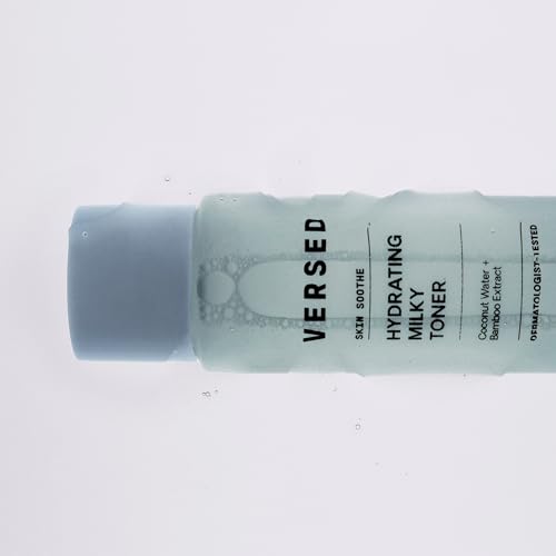 Image of Versed Skin Soothe Hydrating Milky Toner for Face - Nourishing Coconut Water with Algae & Bamboo Extracts - Helps Restore Skin's Natural pH Balance (Skin Soothe - 4 Fl Oz (Pack of 1))