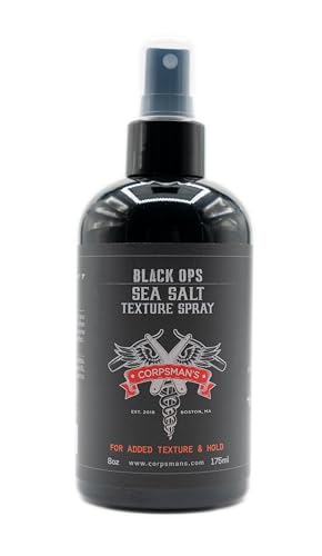Corpsman's BLACK OPS SEA SALT TEXTURE SPRAY | Medium Hold | Matte Finish | 8 ounces
