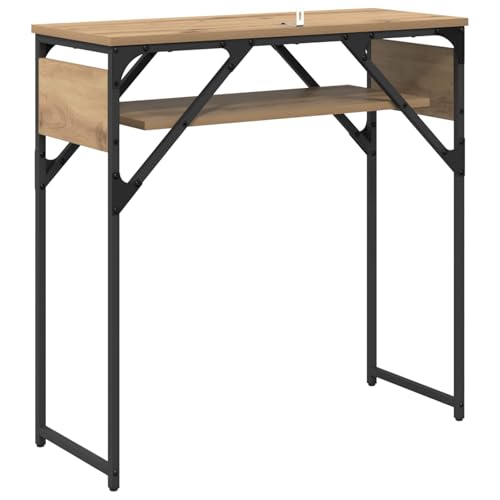 Consola industrial de roble con acabados premium para salon y pasillo 8