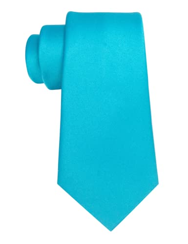 Image of JEMYGINS Solid Color Tie Mens Necktie for Business and Wedding