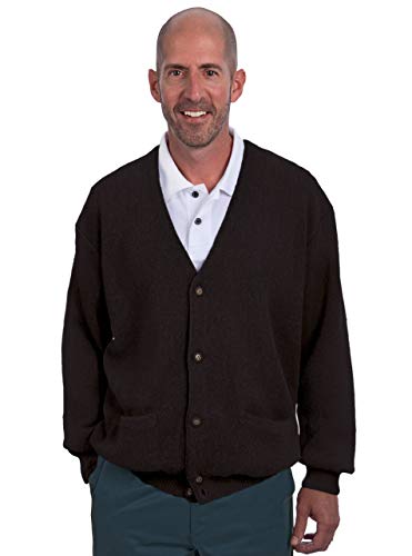 Alpaca Golf - Men's Button Down Golf Cardigan Sweater with Pockets