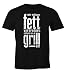 Produktbild MoonWorks Herren T-Shirt Wir müssen Fett verbrennen schmeißt den Grill an Fun-Shirt schwarz M
