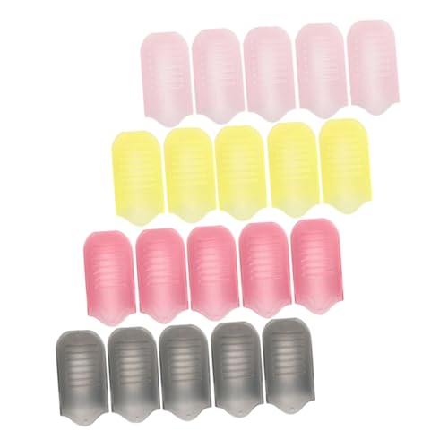 Homoyoyo 20 piezas Clips Removedores de Esmalte Ajustables para Uñas Herramienta Envolvente para Quitar Esmalte Semipermanente con Agarre Seguro y Colores Surtidos para Manicura y Pedicura
