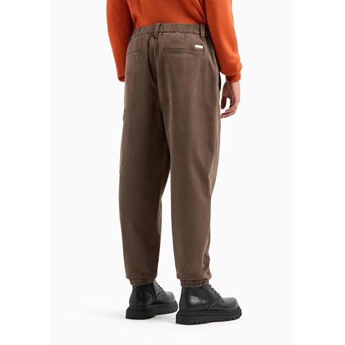 Armani Exchange Men's Stretch Cotton Popeline Jogger with Oversized Zipper Pocket4