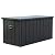 Domi Outdoor Deck Box 100 Gallon, Waterproof Lockable Steel Outdoor Storage Container for Outside Cushions, Garden Tools and Pools Equipment (Gray)