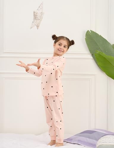 Image of Amazon Brand - Symbol Girls Night Dress | 100% Cotton T-Shirt & Pajama Set | Full Sleeves | Age 2-12 Years