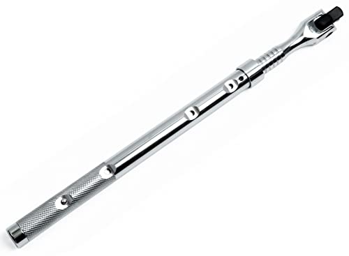 コシハラ 差込角 12.7mm (1/2インチ) 伸縮式スピンナーハンドル 伸縮式フレックスハンドル 伸縮式ブレーカーバー 伸縮式ロングスピンナーハンドル 4段階 全長約410-460-560-610mm 材質クロムバナジウム 台湾製 KOSHIHARA