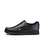 Kickers Mens Fragma Slip Moc Toe Shoes Black 10 UK