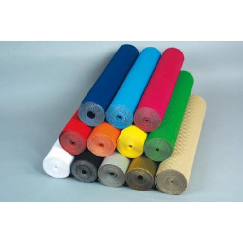 Ondulor Maxi Rouleau de carton ondulé 175 g/m² 2m x 0,7m bleu marine Lot de 4