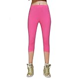 Stretch Cotton Capri Crop Leggings Tights