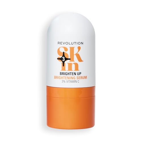 Revolution SKin, Brighten Up Brightening Serum, Siero Illuminante con Vitamina C, Ravviva e Illumina, Vegano e Cruelty-Free, 30ml