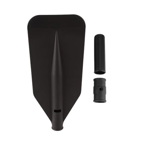 Kayak Paddle Blade, Kayaking Canoe Floating Paddles Oar Small Boat Leaf Replacement Part Kit Inflatable Kayaks Paddle Handle Adjustable Lightweight Accessories Portable Dinghy Fishing with Screw Black