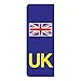 Bakodiu Autocollants de Plaque d'immatriculation de Voiture Britannique - Autocollant de Plaque d'immatriculation | Autocollant en Vinyle réfléchissant Facile à appliquer pour Tout extérieur Lisse