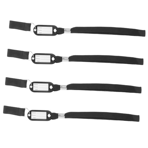 TOBBOMEY 4Pcs Cane Lanyard Comfortable Lost Wrist Strap for Walking Sticks Ergonomic Design for Seniors Reduces Strain and Prevents Dropping for Outdoor Use