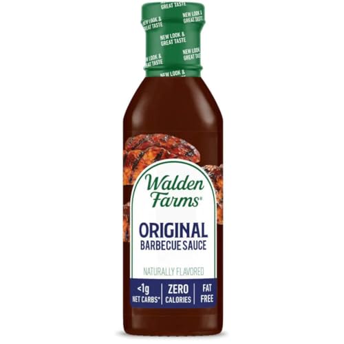 Walden Farms Barbecue Sauce Variety Pack – Hickory Smoked, Original & Honey BBQ Flavors – Zero Calorie, Sugar Free, Keto & Fat Free – 3-Pack, 12 oz Bottles