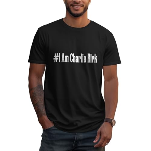 I Am Charlie Kirk Shirt Rest in Peace T-Shirt Black