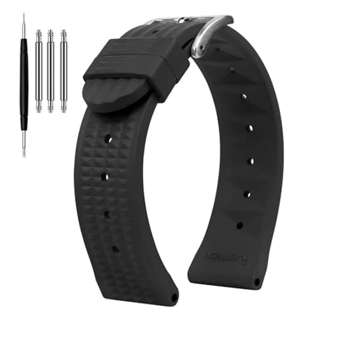 [|Ő] btEHb`oh ZCR[ vXybNX SKX007 EH[^[S[Xg 20mm 22mm Ao X[MM VR Y _Co[ X|[c o[EHb`Xgbv(B Black-silver,Width 22mm