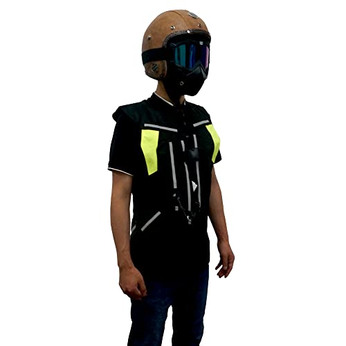 Motorcycle Airbag Vest With Tail Protection Moto Racing Professional Advanced Motocross Protective Airbag Jacket (L, Black) #TOP1