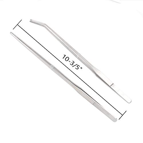 YOGURTCK Stainless Steel Long Reptile Tweezers Feeding Tongs for Snake Lizards Gecko and Bearded Dragon Leopard Spider… - Image 3
