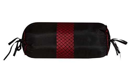 Nanshing Corell7-Q Corell Collection Bedroom Comforter Complete 7 Piece Set, Queen, Black/Red #TOP6