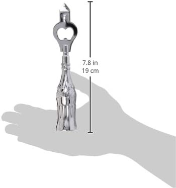 Miniatura 4 de TableCraft Coca-Cola - Abridor de botellas cromado con mango de botella de contorno