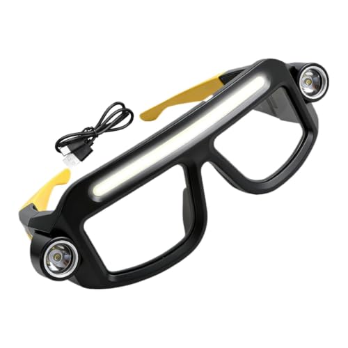 Gafas con luces LED ajustables en 5 modos y linterna integrada para mecánicos