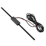 Homoyoyo Antenne Voiture Haute Fréquence 12v en Abs Améliore Réception FM Am Amplification 14db 18db pour Autoradio et Accessoires Tuning Auto