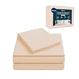 Bluelander Juego de Sábanas, Sábanas Matrimoniales 100% Microfibra