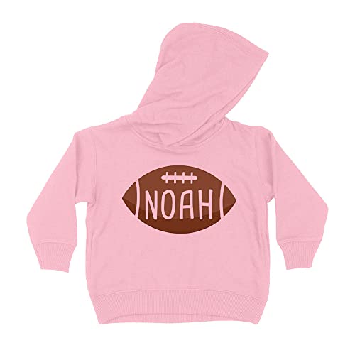 Football Noah Kids Hoodie Sweatshirt Toddler 4T Light Pink