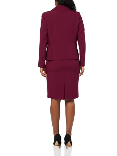 Chic Bordeaux Women's Skirt Suit by Le Suit - Image 2