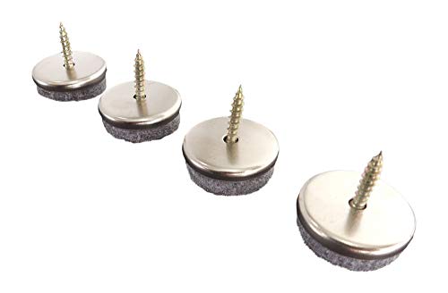 Tech Team Screw-On Felt Glides 1 1/8