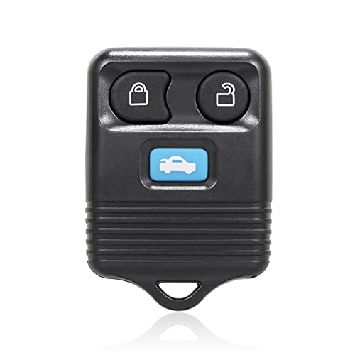 Unifizz Nouvelle Clé Télécommande de Remplacement pour Voiture Entrée sans Clé Télécommande Cliqueur Émetteur Noir 433Mhz 3 Boutons pour Ford Transit...