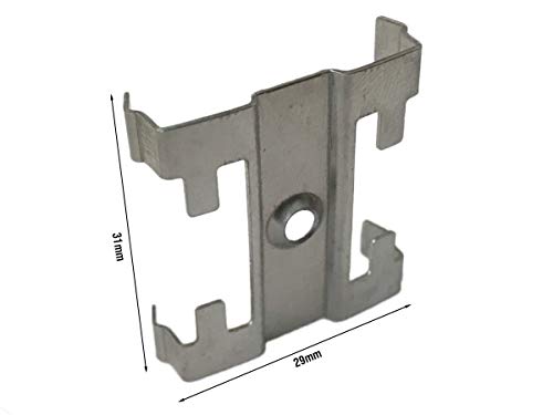 Profile Channel Aluminium Ceiling Bar Lighting Asymmetrical Light White 1 Meter Gancio in Metallo