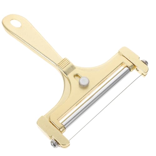 Cabilock 1Set Adjustable Wire Cheese Slicer Ergonomic Handheld Cheese Cutter for Slicing for Parties Dinner Tables Compact and Safe Cheese Cutting Tool
