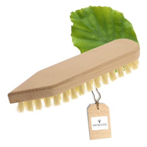 Hofmeister® Cepillo para Fregar Madera, 21 cm, para Suciedad Fuerte, Fibras Naturales Resistentes, Compatible con Calor y detergente, Cepillo para Lavar la casa, el Coche y el Barco, cónico